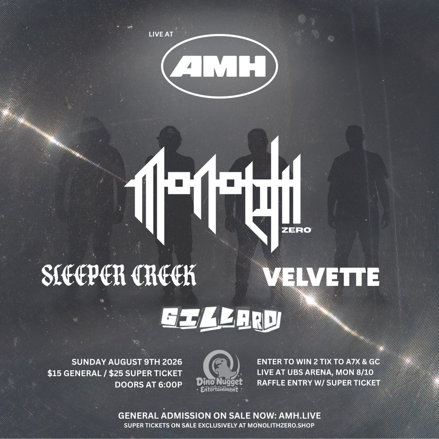 SUPER TICKET - AUGUST 9, 2026 /// WITH SLEEPER CREEK, VELVETTE, & GILLARD